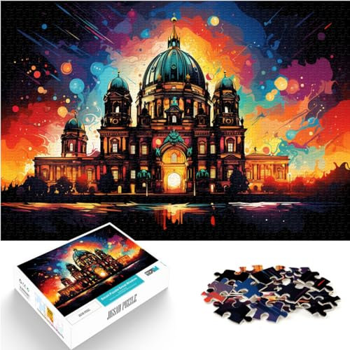 1000-teiliges Puzzle für Erwachsene, Puzzle-Geschenke, Berliner Dom, Deutschland, für Erwachsene und Kinder, Holzpuzzle, Lernspiele für Erwachsene und Kinder, Größe: 50 x 75 cm
