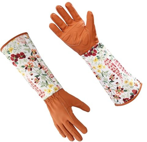 Gartenhandschuhe für Damen, dornensichere Gartenhandschuhe, Handschuhe Langarm, Durchstoßfestigkeit, Schutzhandschuhe zum Beschneiden von Sträuchern, Arbeitshandschuhe, rutschfester Griff für Gär