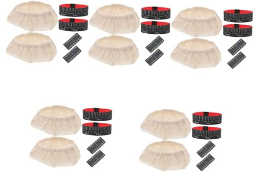 Amosfun 5 Sätze Hefefermenter-Set fermentiern Fermentation lids brötchen aufbacken fermentationsdeckel teigstecher Thermometer Zubehör für Gärglas-Stoffabdeckung Glasgefäß-Zubehör Plastik