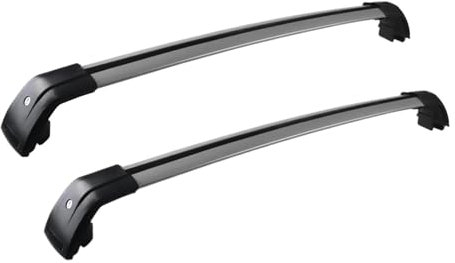Galeries de toit et coffres 1 Paire Barres Toit Pour Volvo Pour XC60 2013-2018 Barres Latérales En Alliage Traverses Porte-bagages Toit Avec Rails Latéraux Serrure Antivol Barres des toits