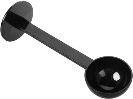 jojofuny Cuillère Doseuse à Expresso En Plastique Noire Tasseur Intégré, Mesurette Compacte Pour Grains Et Café Moulu, Outil Portable Pour Préparation Café à Domicile Voyage