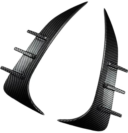 Kacepar Cubierta de alerón trasero, cubierta de alerón trasero, cubierta de rejilla de ventilación de parachoques trasero compatible con BMW Serie 2 F44 Gran Coupe M Sport, acabado de aspecto de fibra