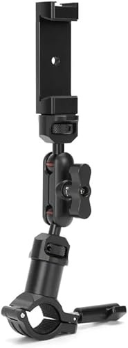 Reflex Camera Metall Bike Magic Arm mit Handy/Action Kamera Halterung mit 360° Drehung, Lenkerklemme/Handyhalterung inkl. 1/4 Zoll Befestigungsschraube für Go Pro Hero 13/12/11/10/9/8 Kompatibilität