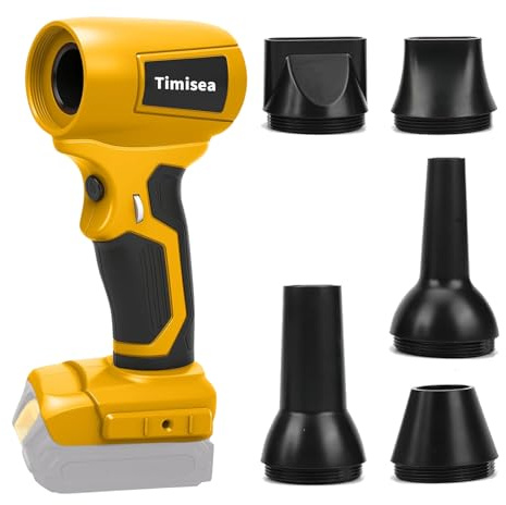 Soffiatore Turbo Jet per Dewalt 18 V/20 V (senza batteria) | Soffiatore d'aria con motore senza spazzole, velocità variabile, per animali domestici, computer, barbecue, neve, auto