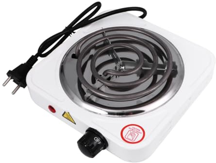 Uonlytech Piastra Elettrica Portatile Singola con Temperatura Regolabile Riscaldamento Rapido e Sicuro per Caffè e Viaggi AC220V