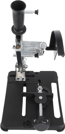Winkelschleifer Standhalter mit Gusseisen-Basis für 100-150 mm Winkelschleifer, anpassbare Werkstückspanner, Funkenschutz, Drehgelenk, 33,5 x 25 x 20 cm, Schwarz