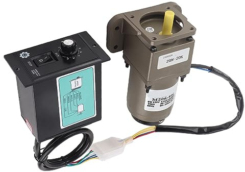 Getriebemotor AC 220 V Einphasiger Asynchrongetriebemotor Verstellbarer Drehzahlminderungsmotor Für 6 W (20 K) Anwendungen