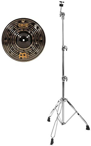 Meinl Classics Custom Dark 12 Splash Set (Meinl 12 Splash Becken aus B20 Bronze inkl. geradem Beckenständer)