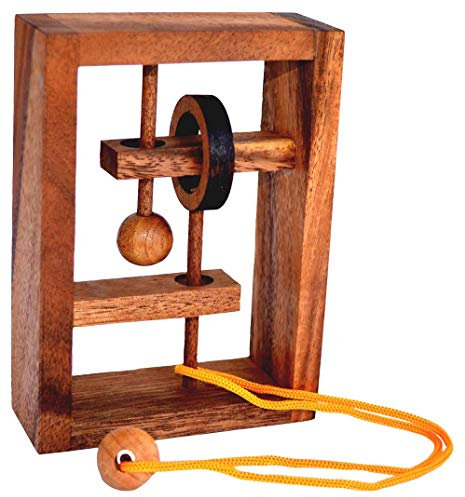 Square String Frame, Trap The Mouse String Puzzle, Free the String Completely with the Mouse from the Game, Puzzle Wood IQ Puzzle, Puzzle Game, String Puzzle, Puzzle, Wooden Puzzle