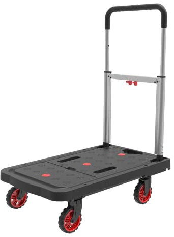 BLUETTI Plattformwagen, Klappwagen bis 350 lbs Tragkraft mit Universalräder, für Solargenerator AC300/AC200P/AC200MAX/B230/B300/EP500, Handkarre faltbar, Transporthilfe mit Lenkrollen