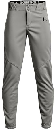 Under Armour Boys Utility Baseball Pant Closed , (080) Baseball Gray / / Black , Large