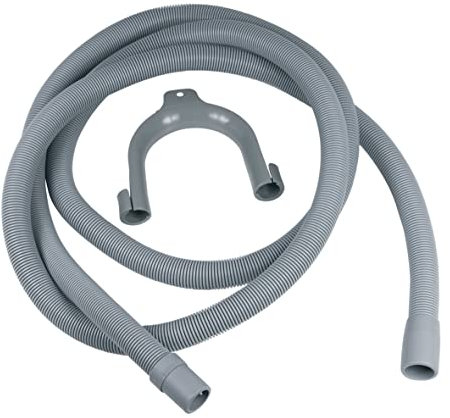 easyPART Kompatibel/Ersatz für EUROPART 10006269 Ablaufschlauch Abpumpschlauch Waschmaschine Spülmaschinen 2,5m Alternativ Endstücke gerade/gerade 19/22mm Durchmesser sehr flexibel mit Haltebogen auch
