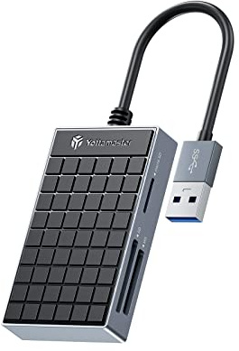 Yottamaster 4-in-1 Kartenleser, USB3.0 SD/TF/CF/MS Card Reader Adapter Kompatibel mit Windows/Linux/Mac OS/Vista