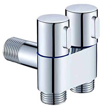 Pour robinet de machine à laver G1/2 2,5 cm à double commande - Valve triangulaire