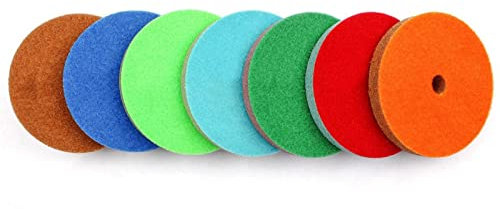 7 Pz/set 4 Spugna Diamantata Tamponi Per Lucidatura Uso Bagnato Ruota Per Lucidatura Per Pietra Marmo Terrazzo Arenaria 100mm Utensile Abrasivo