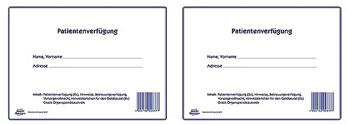 AVERY Zweckform 2837 Patientenverfügung Set (Patientenverfügung, Betreuungsverfügung, Vorsorgevollmacht) 1 Set (Packung mit 2)