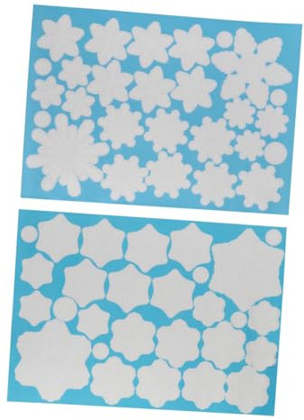 ABOOFAN 2stücke Schneeflocken-fensteraufkleber Schneeflocken-aufkleber Für Glas Vitrine -fensteraufkleber Klebeaufkleber Für Fenster Tür Glas Wanddekoration