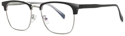 EYEphd Herren HD Anti-Blaulicht/Anti-Ermüdungs Lesebrille, Retro Rahmen Asphärische Harz Gläser Leser Dioptrie +1,0 bis +3,0,02,+2.5