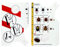 HDGSAFD Lot de 2 cartes anti-tiques avec loupe, attrape-tiques pour animaux de compagnie, tableau de graduation des tiques, outil de capture des tiques pour animaux de compagnie, convient pour enlever