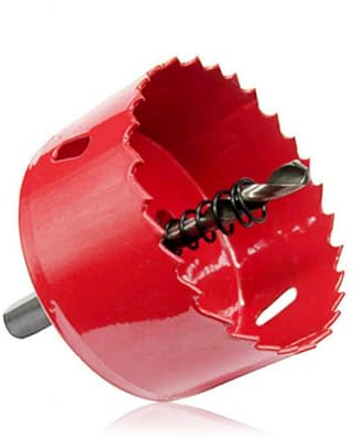 Bi-Metal Hole Saw, 80mm Hole Saws Cutter, Smooth Fast Cutting Hole Cutter | HSS Bi-Metal Drill Bit for Wood, Plastic, Plywood, Drywall, Fiberglass, PVC Board