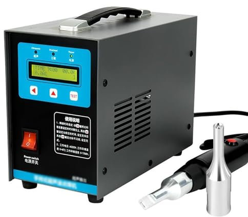 Saldatrice a punti portatile LCD da 28 KHz – Saldatrice portatile ad ultrasuoni per isolamento acustico in cotone – Protezione da sovraccarico e cortocircuito – Risposta rapida – Monitoraggio