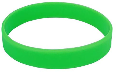Bracciale verde fluorescente in silicone personalizzato per esigenze individuali, bracciale in silicone sottile, cinturino da polso in gomma, piatto, goffrato, concavo, inciso colorato, Jeden rozmiar,