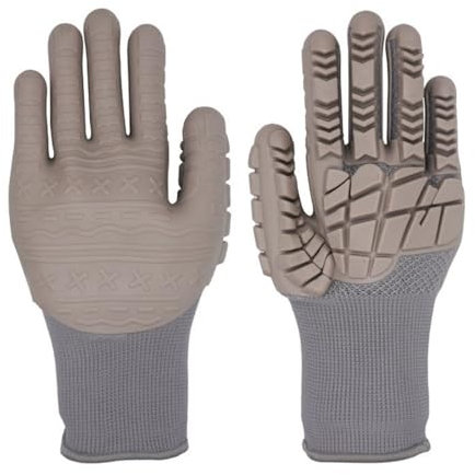 Rdxanc 1 paire de gants de travail anti-vibrations résistants aux chocs dans l'industrie de la construction pour travaux lourds