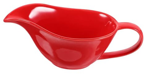 Holibanna Salsiera in Ceramica Brocca Per Panna Contenitore Per Salse e Sciroppi Brocca Manico Adatta Per Uso Domestico e Professionale Facile Da Pulire e Duratura