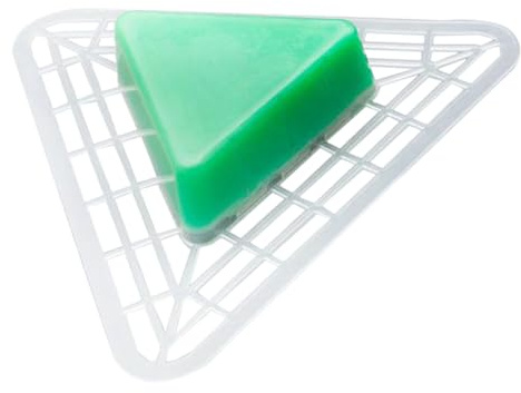 NOLITOY Bloques Desodorizantes Triangulares para Urinarios Filtro de Plástico Verde que Elimina Olores y Reduce Salpicaduras en Baños y Aseos Públicos