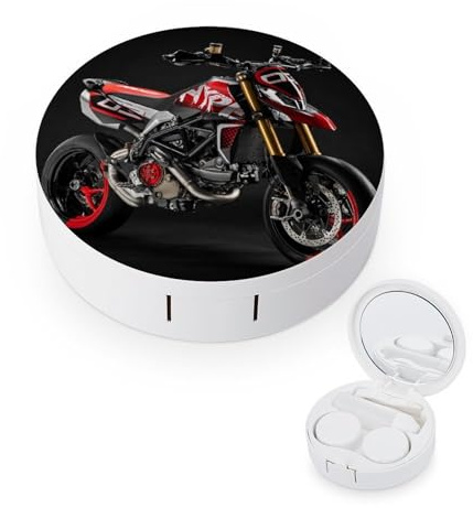 fkgvwo Contact Lens Case Color Motorcycle Contact Lens Box Travel Kit Portable for Travel & Home