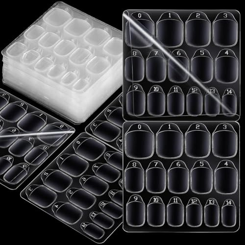 300 Unidades Adhesivo Doble Cara para Uñas, 20 Hojas Uñas Postizas Autoadhesivas, Transparentes, Cinta de Gel, Pegamento Falsas Adhesivas para Manicura DIY, nail glue, de gel