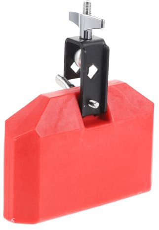 Trommelset Kuhglocke 6 Zoll Rot aus Pvc für Schlagzeug | Glatte Oberfläche, für Leicht zu Reinigen, Verschleißfest Besonderes Zubehör Percussion und Bühne