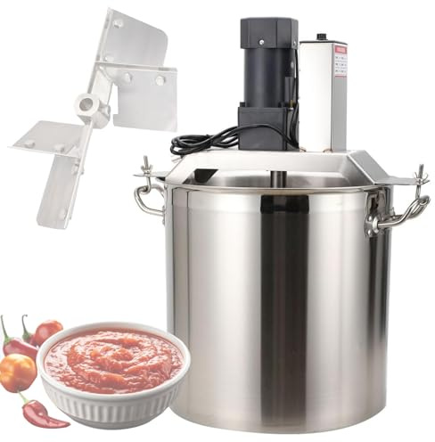 Batidora automática de alimentos, diseño de acero inoxidable de alto rendimiento con velocidad ajustable para salsas, sopas y condimentos