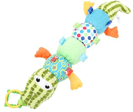 Tosuny Giocattolo Sensoriale Imbottito Musicale per Bambini, Giocattolo Musicale Morbido per Animali con Pieghe, Peluche per Bambini per il Tempo a Pancia in giù, per l'apprendimento Sensoriale per