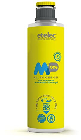 Gel de silicone à deux composants Etelec MPONE monoflacone, charge isolant électrique, boîtes de dérivation (MP109-0.900 litres)