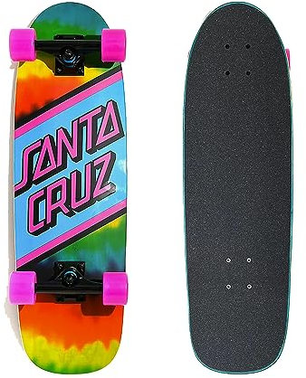 SANTA CRUZ Rainbow Tie Dye Street Skate Complete Cruiser
