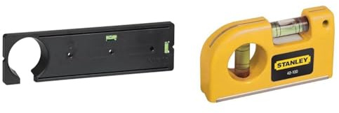 LEGRAND - Gabarit de Pose Pour Boite Encastrement Batibox - Avec Niveaux à Bulle & STANLEY - Niveau Magnétique de Poche - 042130