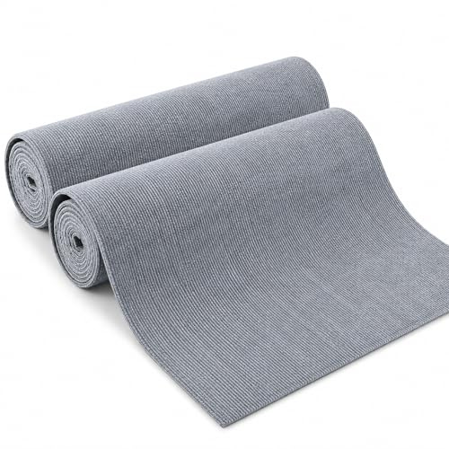WOPPLXY 2 Rollen Grau Kratzmatte Katze, 200 x 40cm Kratzmatte Selbstklebend, Wiederverwendbarer Kratzmatten Katze Wand für Katze