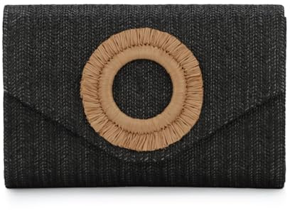 Freiesoldaten Bolsos de Paja para Mujer Bolso de Noche Tejido Bolsa de Playa de Verano para Fiesta Deshierbe Vacaciones