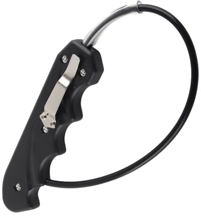 Telituny Motorcycle Whip, Portable Biker Whip with ABS Handle Stainless Steel Rope, Lightweight Get Back Whip, Multi Purpose Self Defense Bike Whips, for Motorcycles，Personal Car Safety Tool