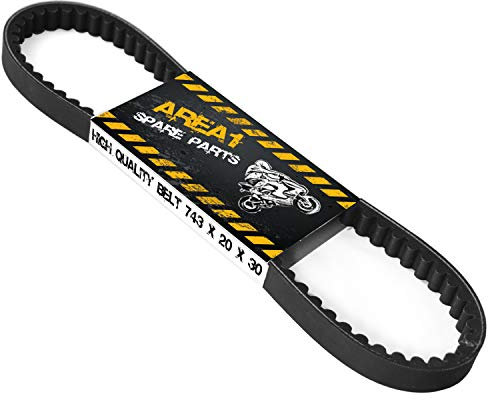 Area1 Cinghia 743x20x30 per Scooter 125/150cc 4T GY6 – Compatibile con RS, Flex-Tech, Vanguard, Zhej, Qinqui, Sonik, Wangye