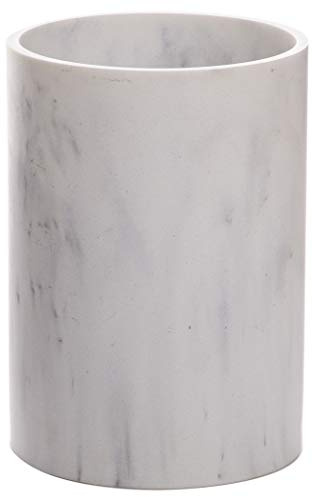 BINO | Kitchen Utensil Holder for Countertop, Matte Marble | Utensils Caddy | Countertop Utensils Holder | Utensil Crocks for Kitchen | Cooking Spatula Crock