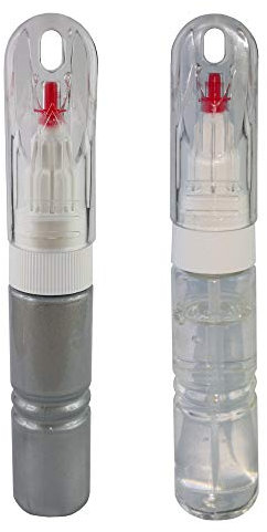 LudwigLacke Lackstift Set mit Nadel+Pinsel im Farbton Dunkelgrau 7725 passend für Mercedes 24ml