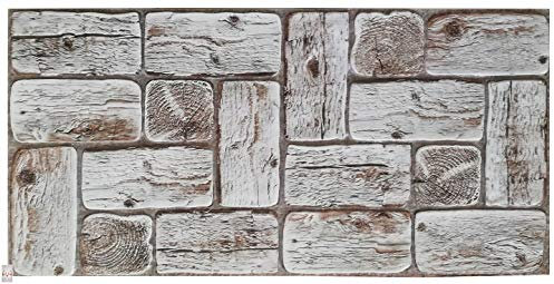 EURODECO | Panneaux muraux Décoratifs 3D 6 m² aspect bois, 15 pièces, panneaux muraux, revêtement mural, panneaux de plafond, revêtement PVC, carrelage imitation tatouage mural