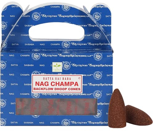 Satya Backflow Cones used for Aromatherapy, Spa, Yoga, Weddings, Reiki, Meditation, Healing by SAMASIA (Agarbatti)