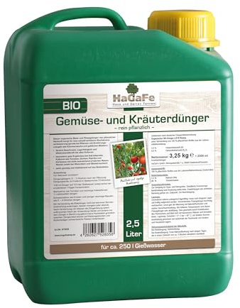 HaGaFe Bio Flüssigdünger Gemüsedünger Kräuterdünger Blattdünger Flüssig Dünger (2,5 L (1 x 2,5 L))