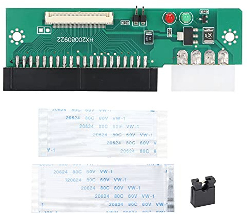 ciciglow Carte Adaptateur CE ZIF vers IDE, Micro Lecteur CE ZIF 1,8 Pouces vers Module Adaptateur IDE 40 Broches 3,5 Pouces avec 2 Câbles Plats