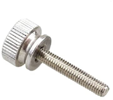 WILLWA 1 Stück M3 M4 M5 M6 Hoher Kopf Rändelschrauben Edelstahl Handfest Einstellschraube Schrauben (Size : M4x16-D13x9)