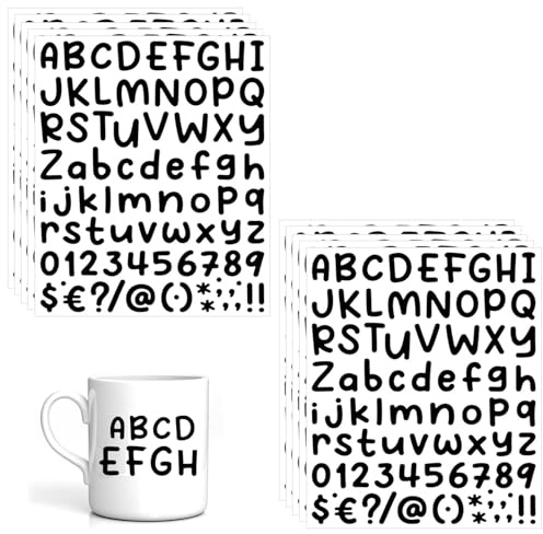 Zahlen Aufkleber Briefkasten 10 Blatt Nummern Aufkleber Selbstklebende Vinyl Buchstaben Zahlen Kit Aufkleber für Schilder Fenster Hausnummer Autoshaus Adressnummer