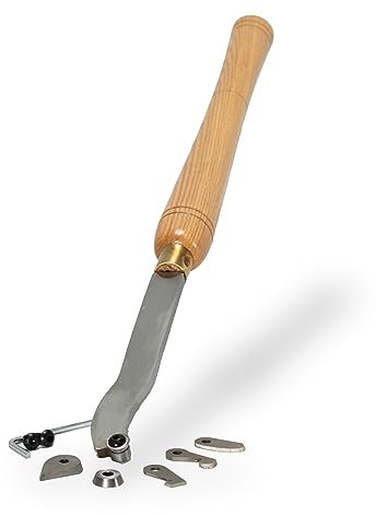 PROFI Ausdrehstahl mit 5 Formplatten HSS Drechselmesser Ringdreheisen Beitel